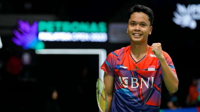 Tunggal putra Indonesia, Anthony Sinisuka Ginting.