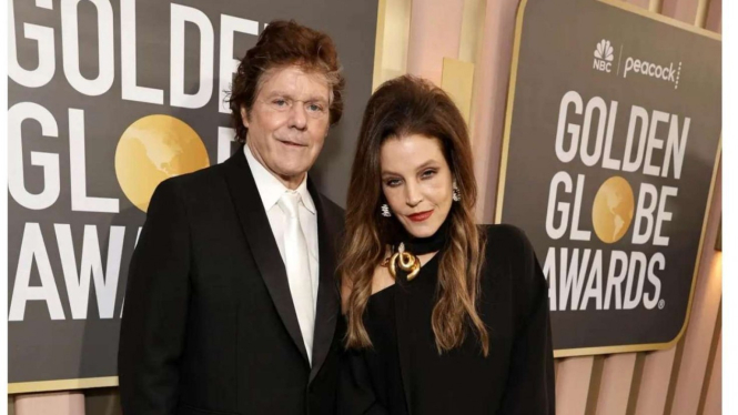 Lisa Marie Presley di Golden Globes 2023