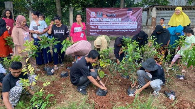 Ganjar Milenial Center (GMC) Jabodetabek gelar aksi tanam pohon bersama