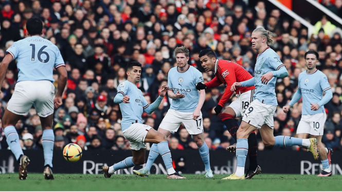 Casemiro, Duel Manchester United vs Manchester City 2-1