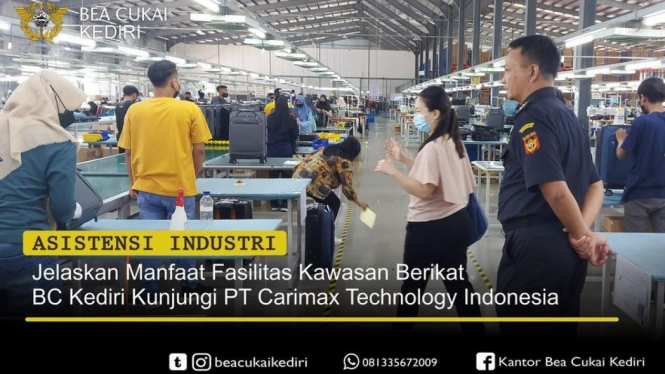 Bea Cukai Kediri kunjungan ke perusahaan paparkan fasilitas kawasa berikat
