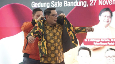 Elite Golkar Dave Laksono dan Ridwan Kamil