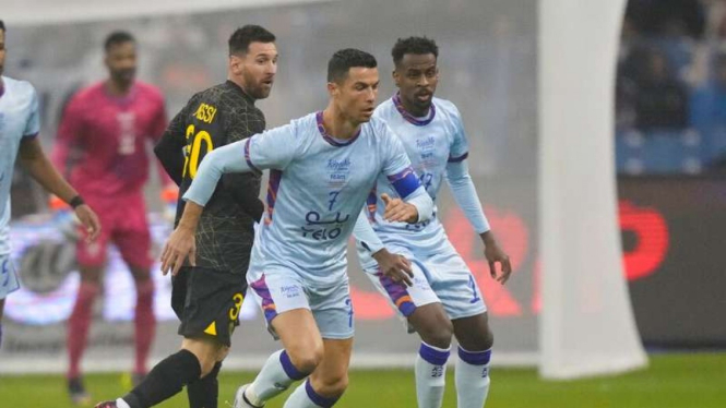 Riyadh All Star vs PSG, duel Lionel Messi vs Cristiano Ronaldo