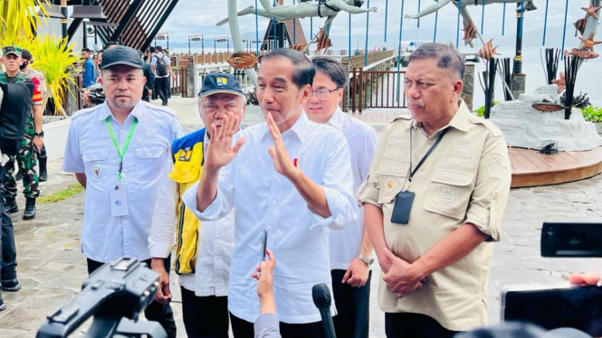 Presiden Jokowi saat mengunjungi Bunaken