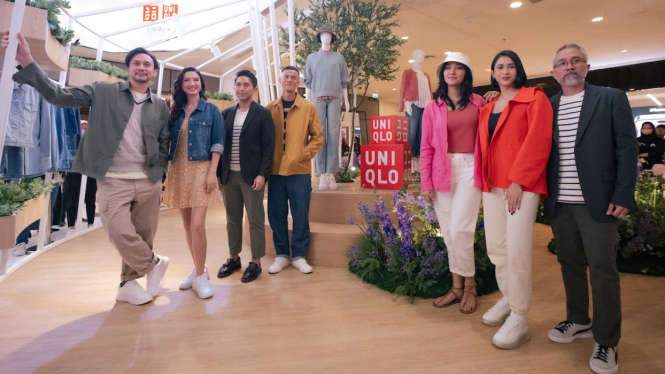 Vincent Rompies, Raline Shah, Herjunot Ali, Lukman Sardi bergaya ala musim panas