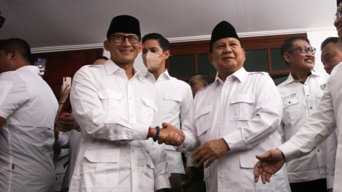 Sandiaga Uno saat  menghadiri Sekber Gerindra-PKB