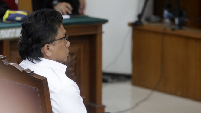 Ferdy Sambo saat sidang pembacaan pleidoi.