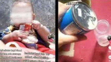 Bayi dicekoki kopi