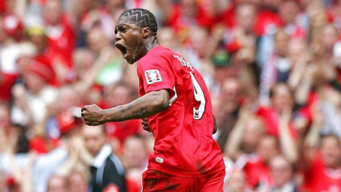 Djibril Cisse saat memperkuat Liverpool.
