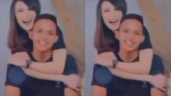Richard Eliezer atau Bharada E dengan tunangannya Ling Ling