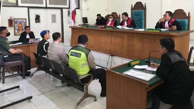 Sidang polisi aniaya anggota POM TNI AD