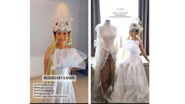 Busana Pernikahan Kiky Saputri