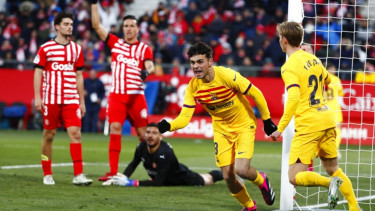 Pedri dalam laga Girona vs Barcelona