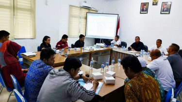 Rapat persiapan Peparprov Sumut II tahun 2023 di kantor NPC Sumut, Kota Medan