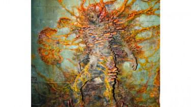 Adegan tubuh manusia yang terinfeksi cordyceps.