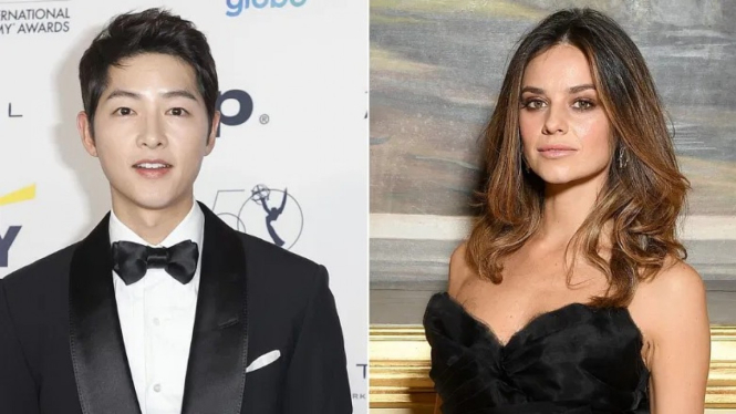 Song Joong Ki dan Katy Louise Saunders.