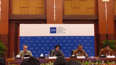Konferensi pers Komite Stabilitas Sistem Keuangan (KSSK).