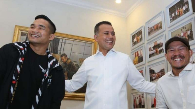 Wagub Sumut, Musa Rajekshah saat menjamu Jeka Saragih 