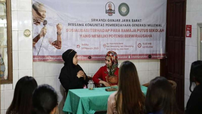 Relawan Ganjar gelar sosialisasi terhadap para remaja putus sekolah