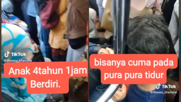 Viral Balita Dibiarkan Berdiri Satu Jam di Kereta