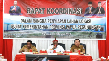 Rakor penyiapan lahan lokasi pusat pemerintahan Provinsi Papua Pegunungan