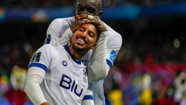 Pemain Al Hilal, Salem Al-Dawsari rayakan gol