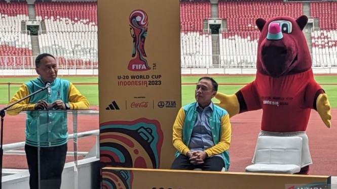 Menpora Zainudin Amali dan Ketua Umum PSSI Mochamad Iriawan