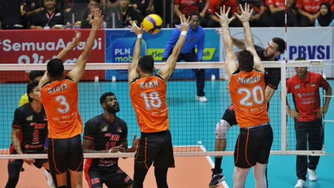 Aksi Jakarta STIN BIN di Proliga 2023