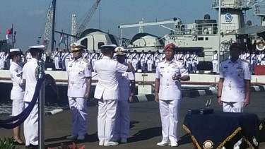 VIVA Militer: Pangkoarmada I Lantik Danlantamal III dan Danguspurla Koarmada I 