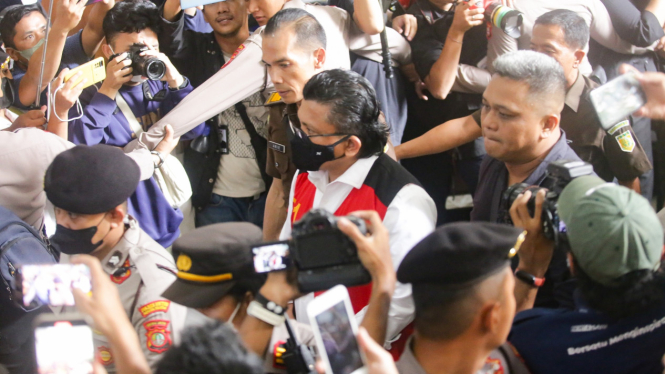 Ekspresi Ferdy Sambo Usai Vonis Hukuman Mati