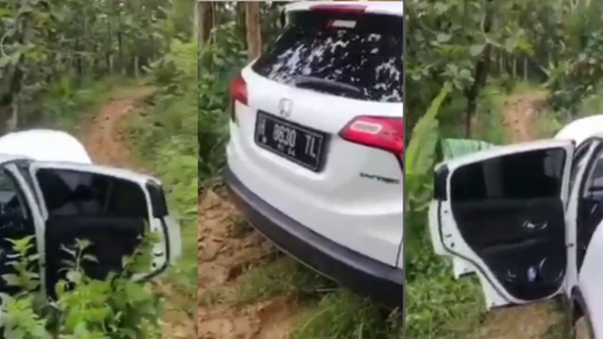 Heboh Mobil di Pati Tersesat Masuk Hutan, Tak Ditemui Jejak Kendaraan