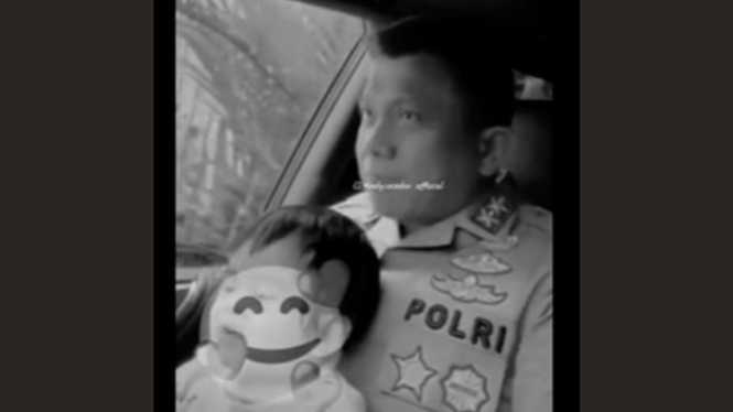 Unggahan Trisha lengkap dengan lagu Gugur Bunga