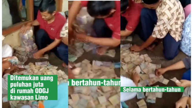 ODGJ di Depok Tinggalkan Uang Rp 100 Juta