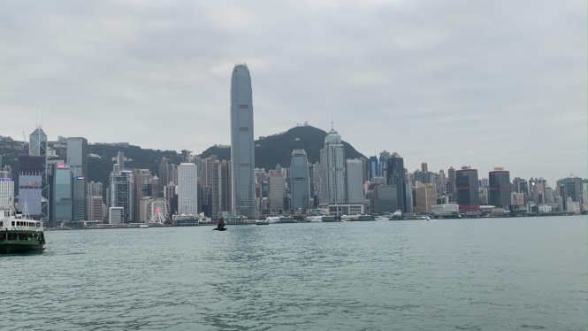 Pusat bisnis Hong Kong.