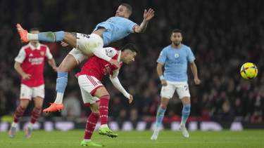 Arsenal vs Manchester City di Premier League 2022/2023