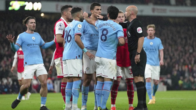 Arsenal vs Manchester City di Premier League 2022/2023