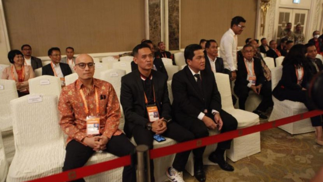 Erick Thohir saat KLB PSSI