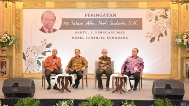 Peringatan 100 Tahun Almarhum  Prof. Sudarto, S.H