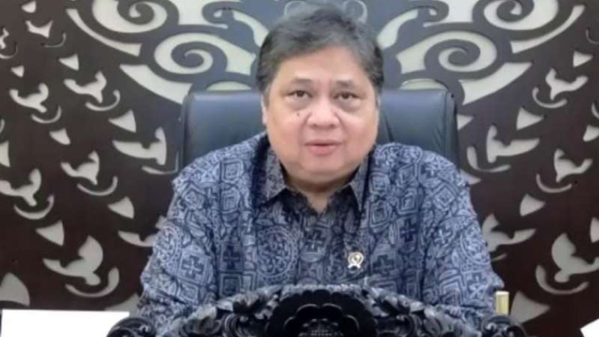 Menko Perekonomian Airlangga Hartarto.