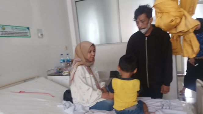 Bocah korban penganiayaan sedang dalam perawatan di RSUD dr.Slamet Garut