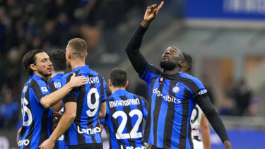 Romelu Lukaku saat Inter Milan vs Udinese
