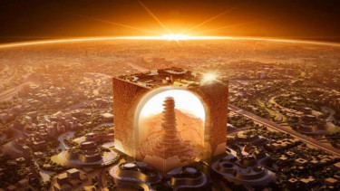 The Mukaab, bangunan di Arab Saudi yang mirip Kabah