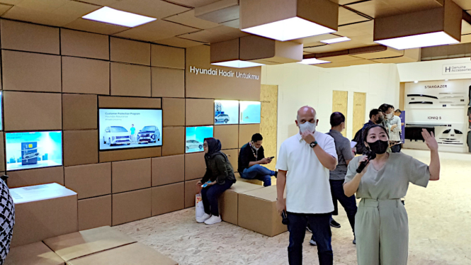 VIVA Otomotif: Booth Hyundai di pameran IIMS 2023