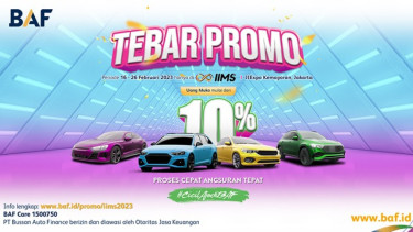 BAF memberikan promo di IIMS 2023