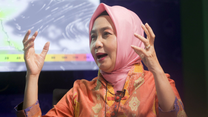 Kepala BMKG (Badan Meteorologi, Klimatologi, dan Geofisika) Dwikorita Karnawati