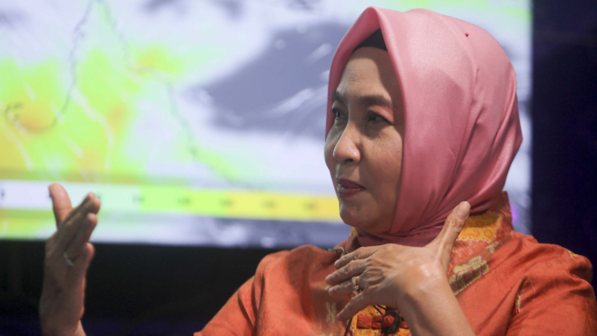 Kepala BMKG (Badan Meteorologi, Klimatologi, dan Geofisika) Dwikorita Karnawati
