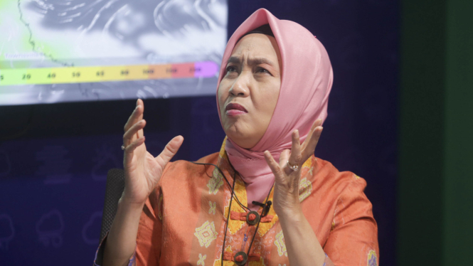 Kepala BMKG (Badan Meteorologi, Klimatologi, dan Geofisika) Dwikorita Karnawati