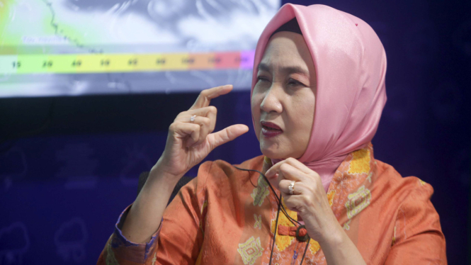 Kepala BMKG (Badan Meteorologi, Klimatologi, dan Geofisika) Dwikorita Karnawati