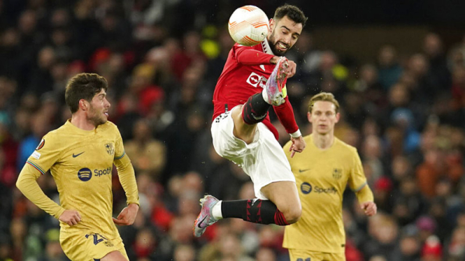 Manchester United vs Barcelona di Liga Europa