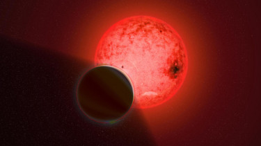 Planet yang mengorbit Katai Merah.